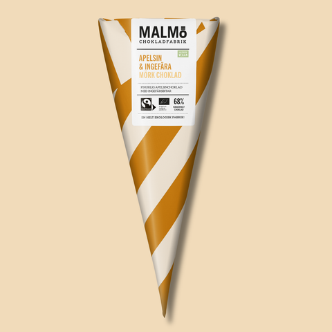 Apelsin & ingefära - chokladstrut